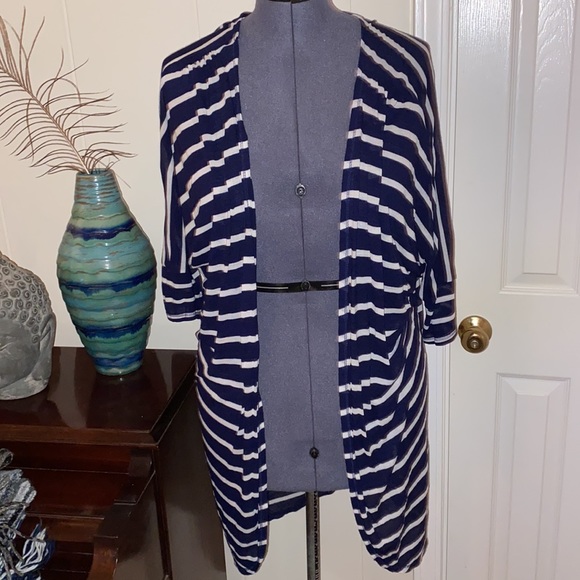 Zara Lightweight Stripe Coverup - Picture 1 of 10